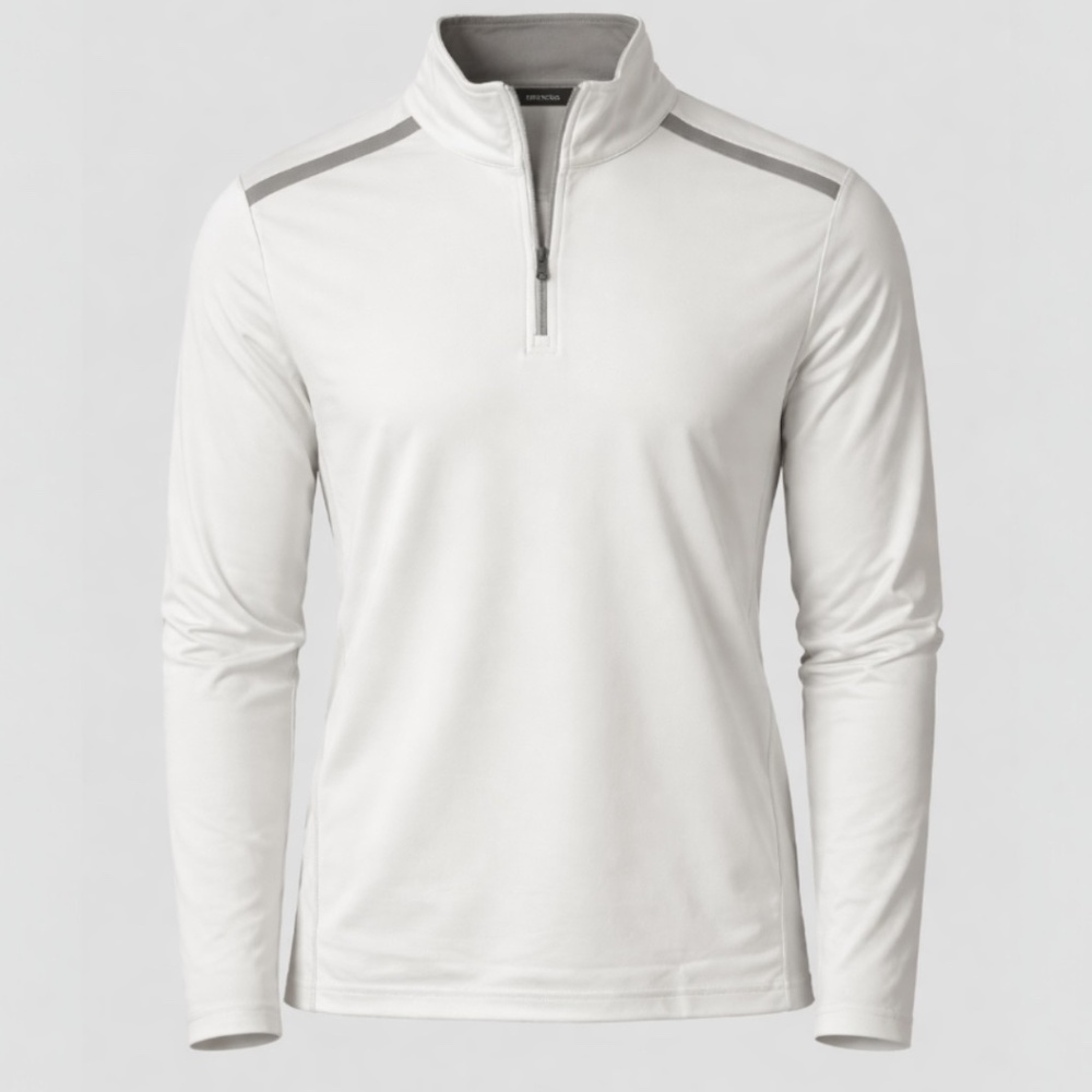 Modern Luxury,‎ Athleisure, Refined Minimalism Bugatchi Quaterzip Pullover Sz M